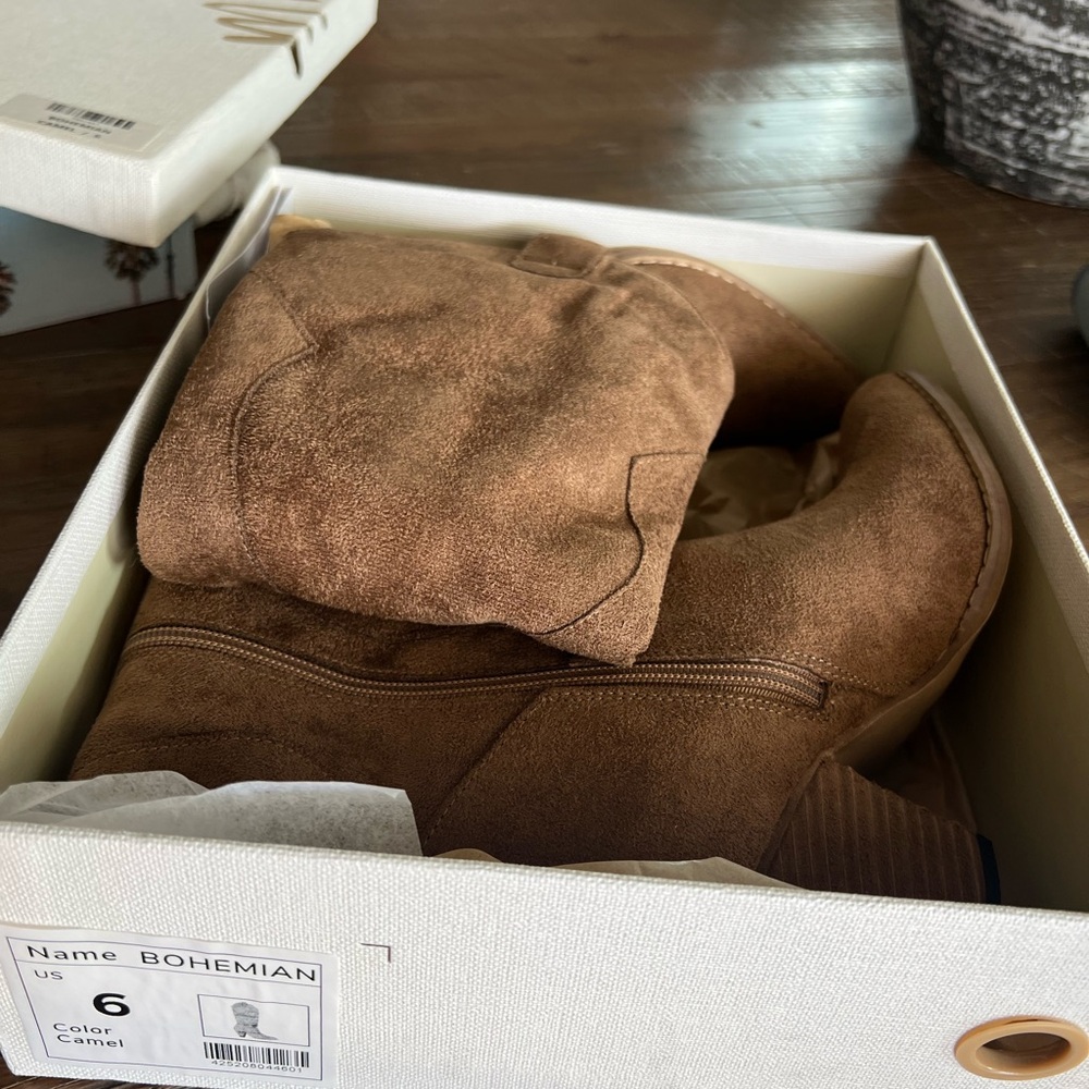 Brown Suede Boots